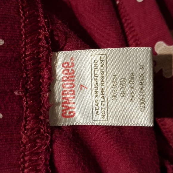 Gymboree gingerbread pj bottoms unisex size 7 - Picture 2 of 2